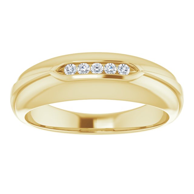 1/10 CTW Natural Diamond Band, 6.69 mm