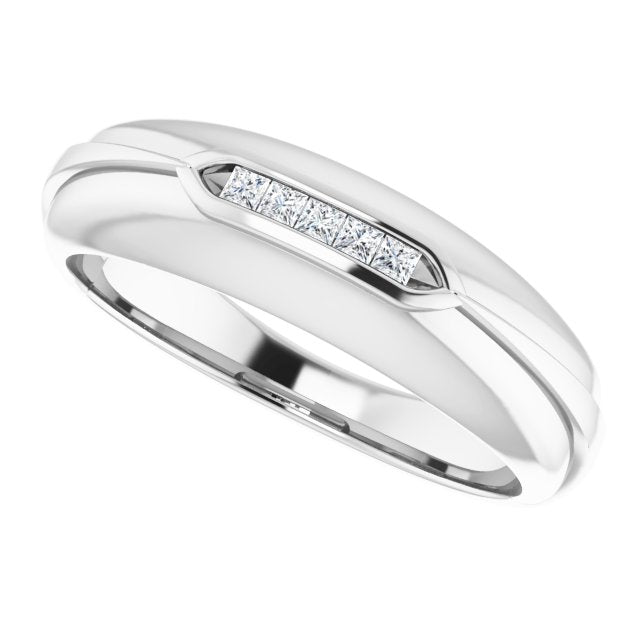 1/8 CTW Natural Diamond Band, 6.5 mm