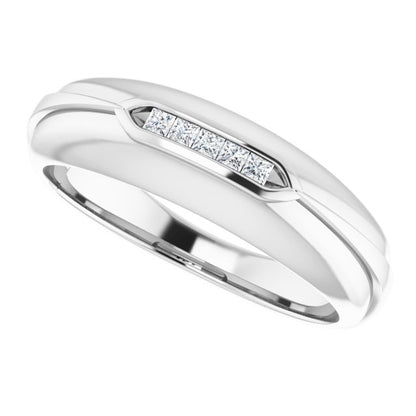 1/8 CTW Natural Diamond Band, 6.5 mm