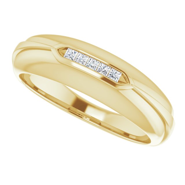 1/8 CTW Natural Diamond Band, 6.5 mm