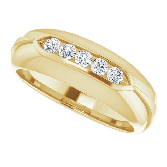 1/3 CTW Natural Diamond Band, 7.5 mm