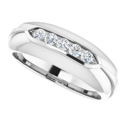 1/3 CTW Natural Diamond Band, 7.5 mm