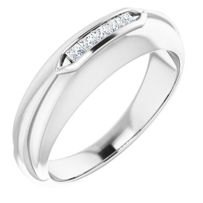1/6 CTW Natural Diamond Band, 7 mm