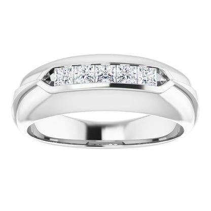 1/2 CTW Natural Diamond Band, 7.5 mm