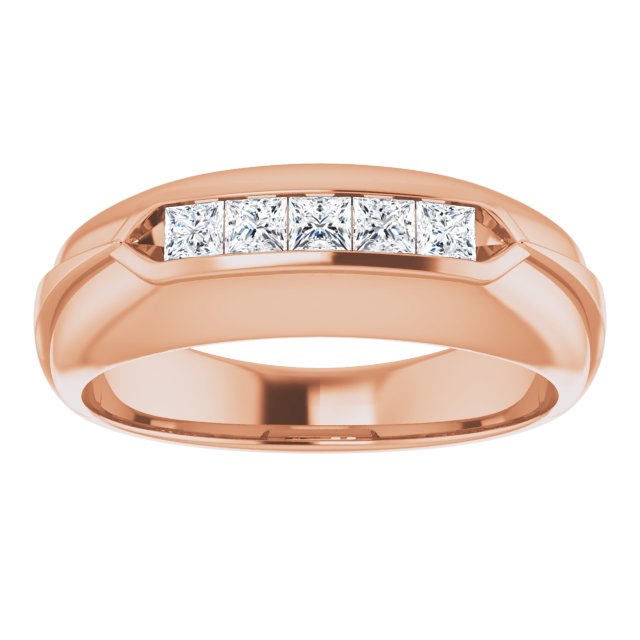 1/2 CTW Natural Diamond Band, 7.5 mm