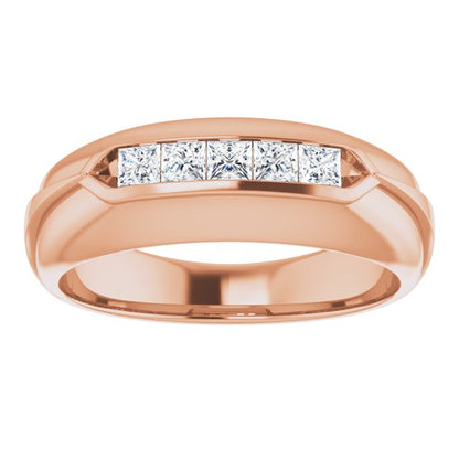 1/2 CTW Natural Diamond Band, 7.5 mm