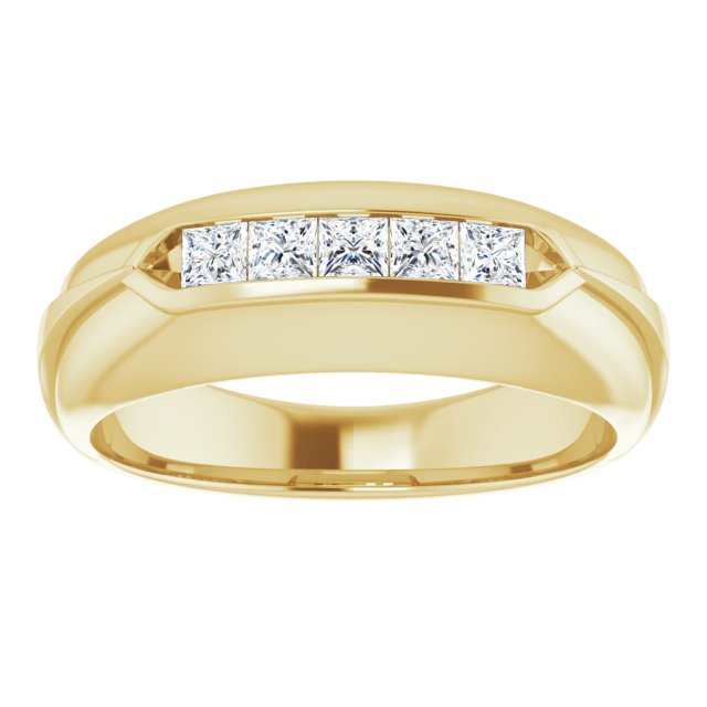 1/2 CTW Natural Diamond Band, 7.5 mm