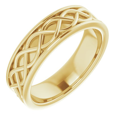 Infinity-Inspired Flat Band