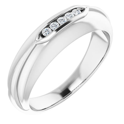 1/10 CTW Natural Diamond Band, 6.69 mm