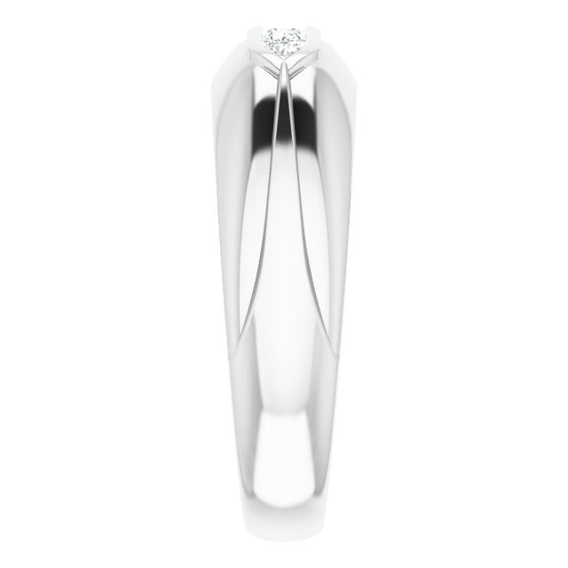 14K White Gold 1/4 CTW Natural Diamond Band, 7.25 mm