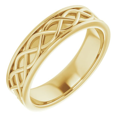 Infinity-Inspired Flat Band