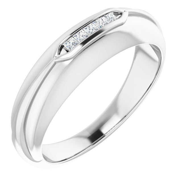1/8 CTW Natural Diamond Band, 6.5 mm