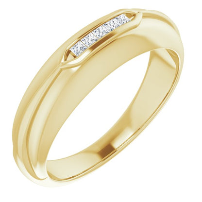 1/8 CTW Natural Diamond Band, 6.5 mm