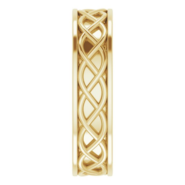 Infinity-Inspired Flat Band
