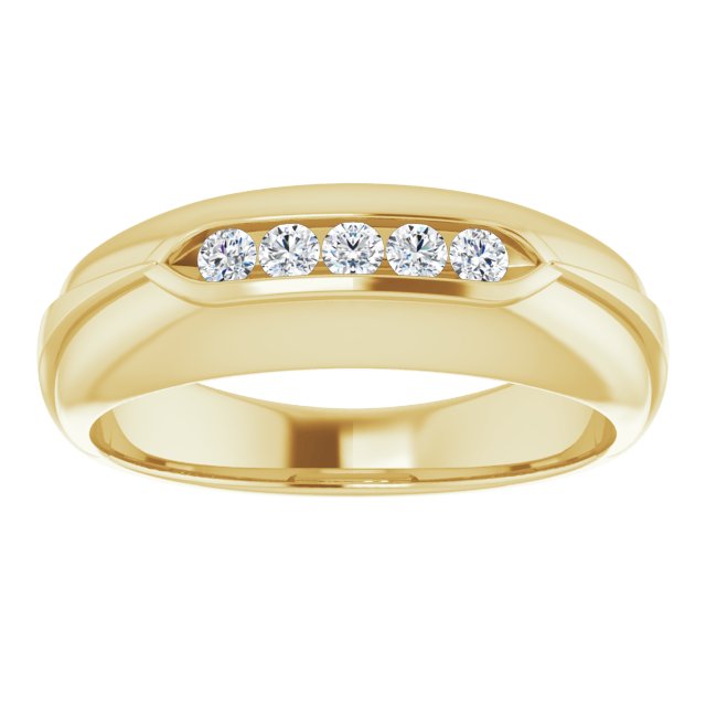1/4 CTW Natural Diamond Band, 7.25 mm