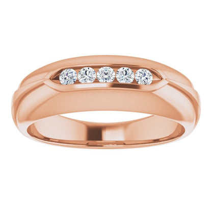 1/4 CTW Natural Diamond Band, 7.25 mm