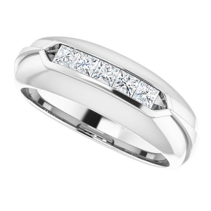 1/2 CTW Natural Diamond Band, 7.5 mm