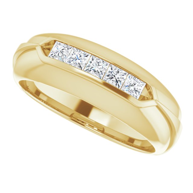 1/2 CTW Natural Diamond Band, 7.5 mm