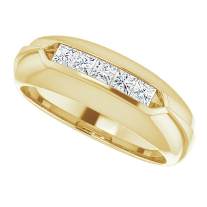 1/2 CTW Natural Diamond Band, 7.5 mm