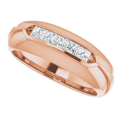 1/2 CTW Natural Diamond Band, 7.5 mm