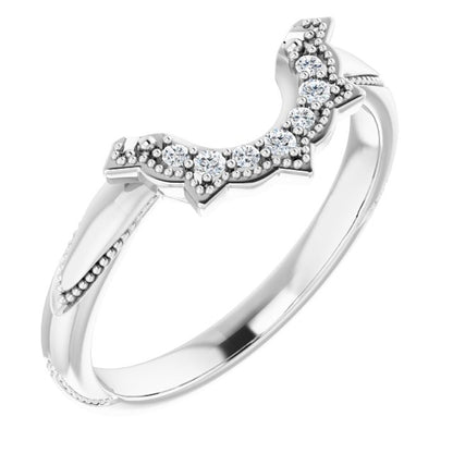 .06 CTW Natural Diamond Matching Band, 13 x 6.62 mm