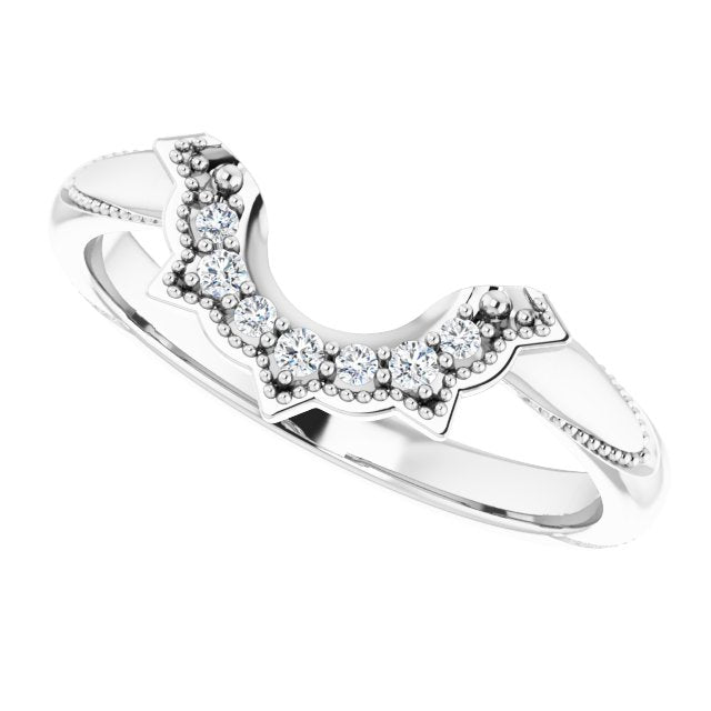 .06 CTW Natural Diamond Matching Band, 13 x 6.62 mm