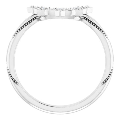 .06 CTW Natural Diamond Matching Band, 13 x 6.62 mm