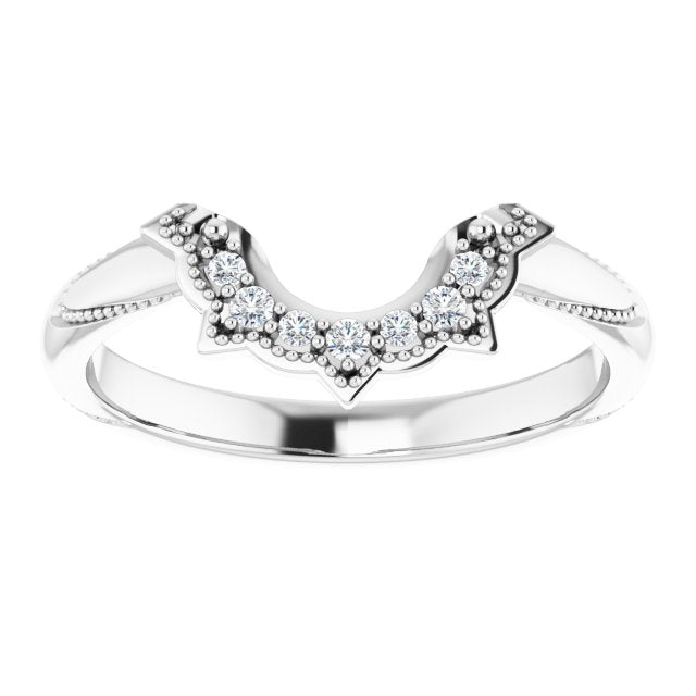 .06 CTW Natural Diamond Matching Band, 13 x 6.62 mm