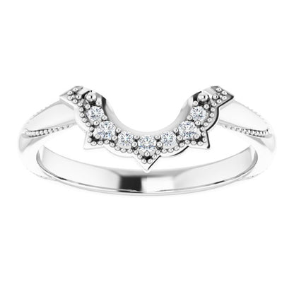.06 CTW Natural Diamond Matching Band, 13 x 6.62 mm