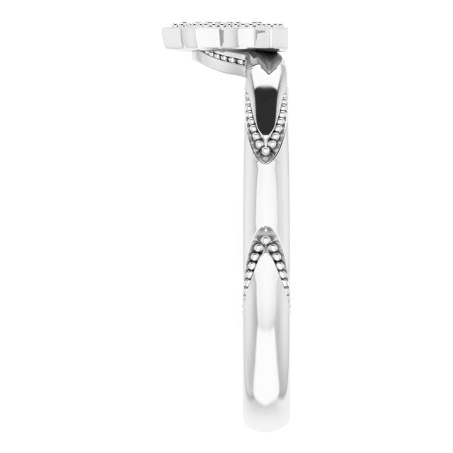 .06 CTW Natural Diamond Matching Band, 13 x 6.62 mm