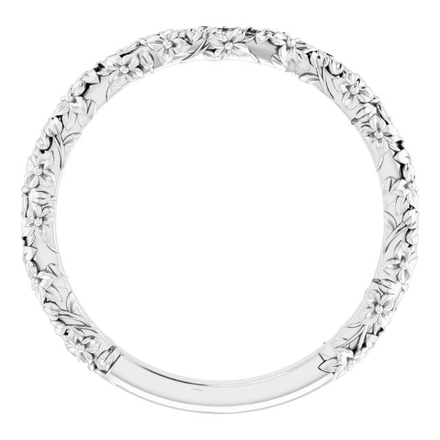 Floral Matching Band, 3.6 mm