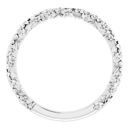 Floral Matching Band, 3.6 mm