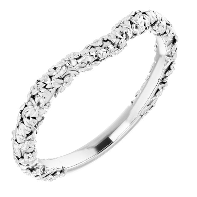 Floral Matching Band, 3.6 mm