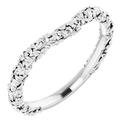 Floral Matching Band, 3.6 mm