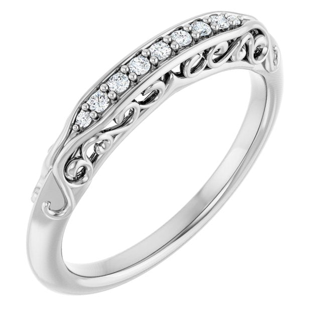 .07 CTW Natural Diamond Matching Band, 2.93 mm