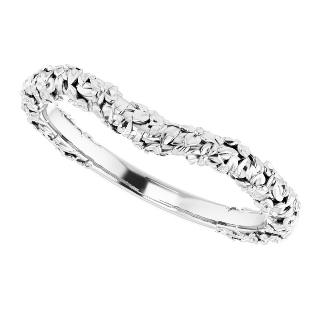 Floral Matching Band, 3.6 mm