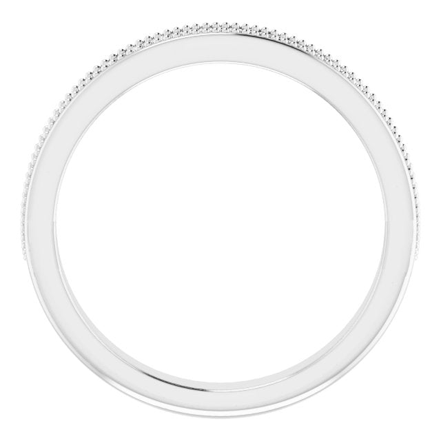 1/5 CTW Natural Diamond Milgrain Band