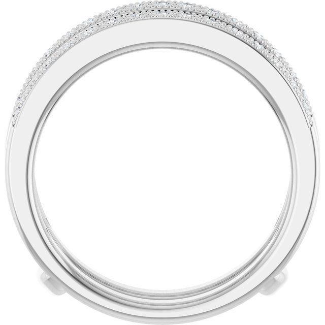 1/3 CTW Natural Diamond Ring Guard, Style 2