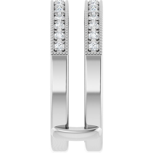 1/3 CTW Natural Diamond Ring Guard, Style 2
