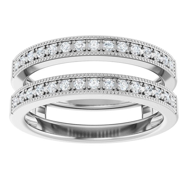 1/3 CTW Natural Diamond Ring Guard, Style 2