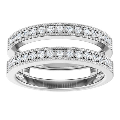 1/3 CTW Natural Diamond Ring Guard, Style 2