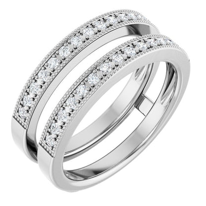 1/3 CTW Natural Diamond Ring Guard, Style 2