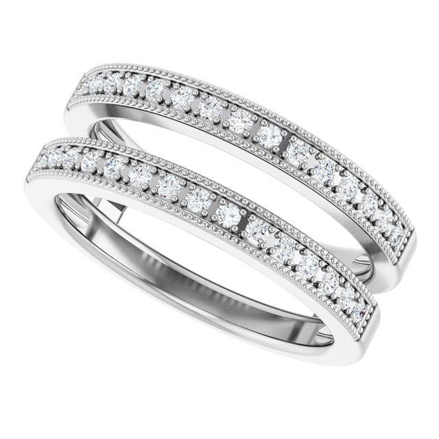 1/3 CTW Natural Diamond Ring Guard, Style 2