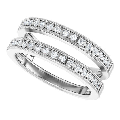 1/3 CTW Natural Diamond Ring Guard, Style 2