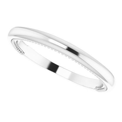 Milgrain Matching Band