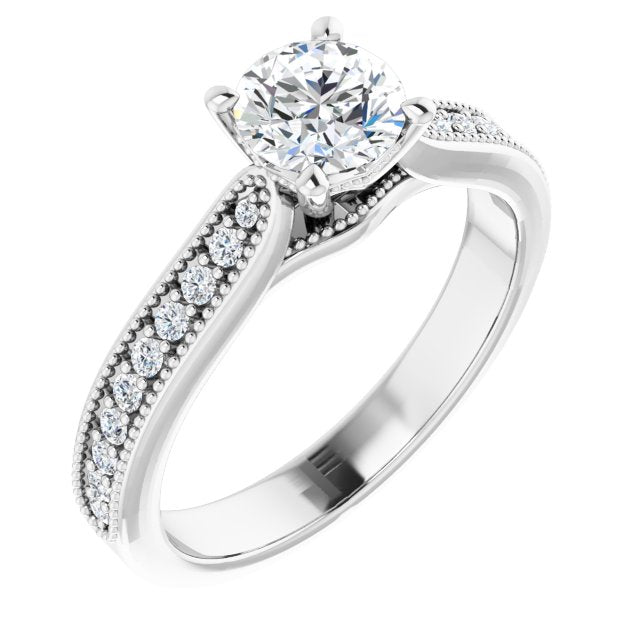 1/5 CTW Natural Diamond Milgrain Band
