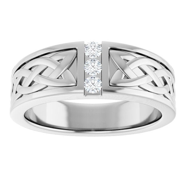1/5 CTW Natural Diamond Band, 7.85 mm
