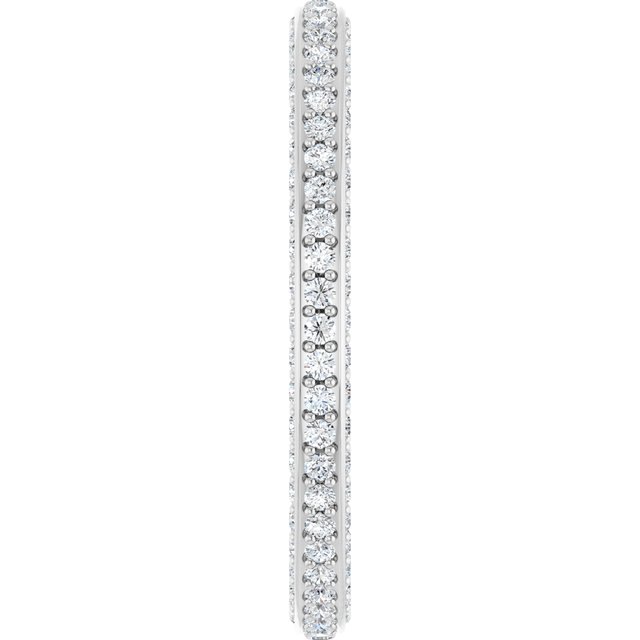 3/4 CTW Natural Diamond Eternity Band, 2 mm, Style 2