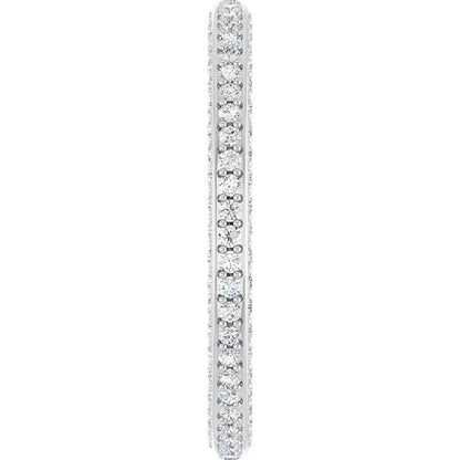 3/4 CTW Natural Diamond Eternity Band, 2 mm, Style 2