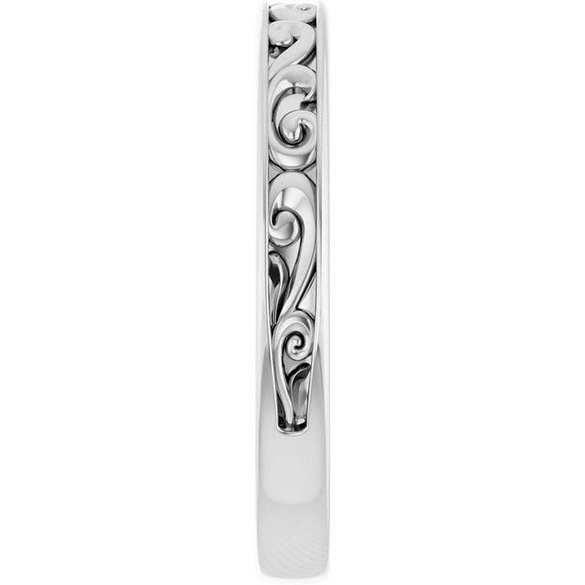 Vintage-Inspired Matching Band, 2.74 mm